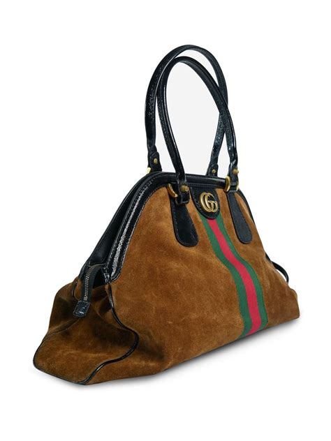 gucci rebelle large|Gucci Rebelle Large Suede Tote on SALE .